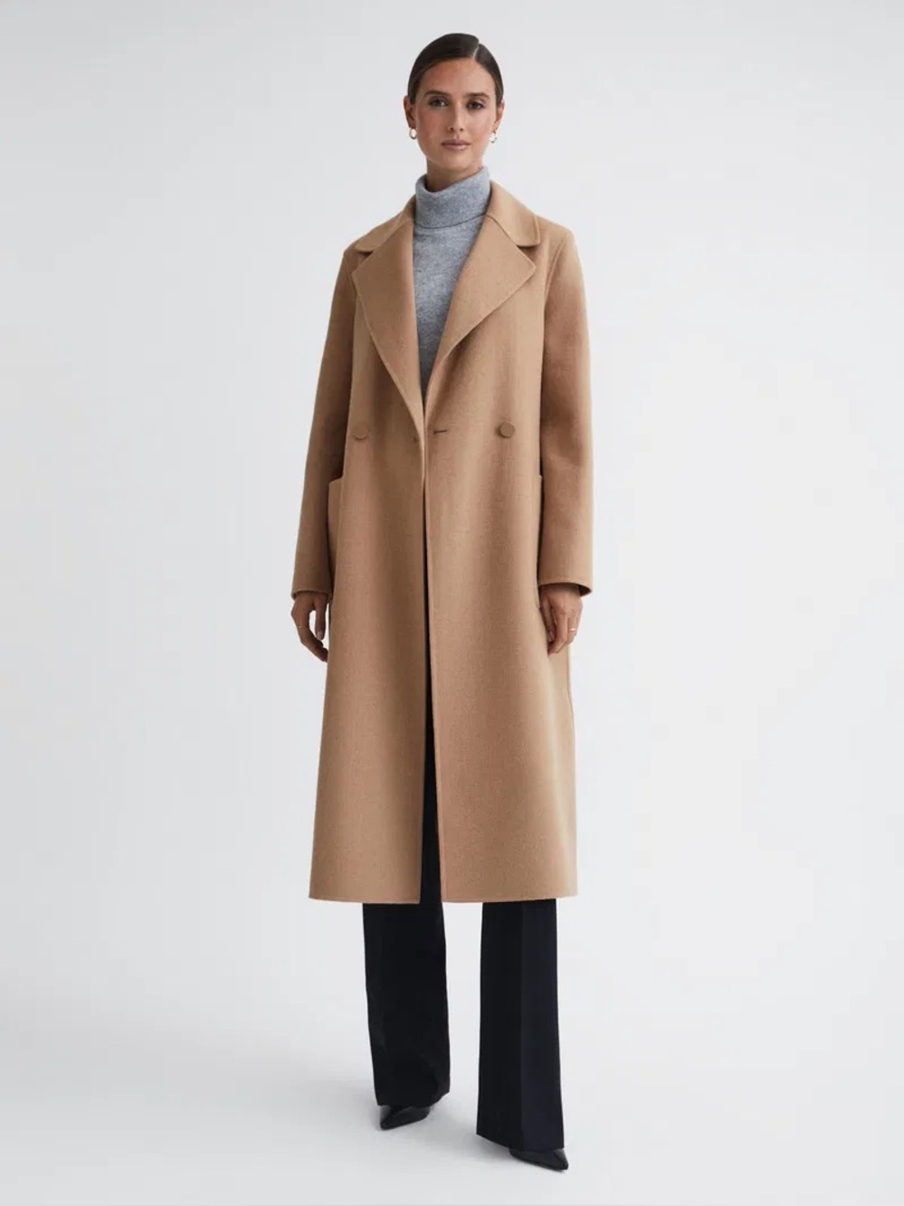 Reiss Lucia
Wool Blend Double Breasted Blindseam Coat  US 4